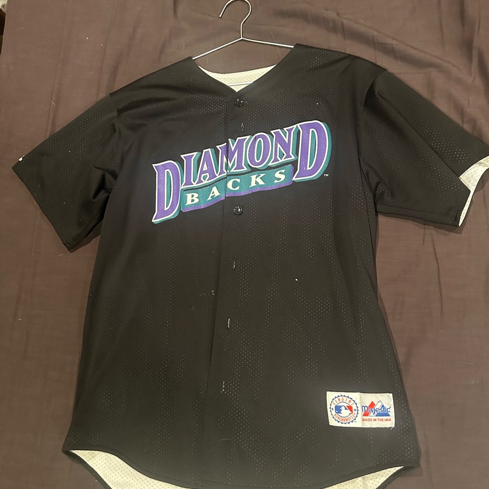 Arizona Diamondbacks Black Jersey Reversible Large L